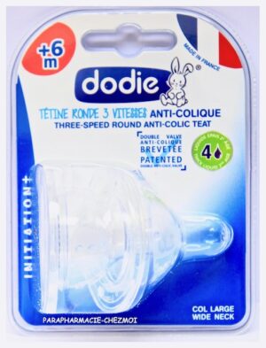 DODIE TÉTINE ANTI-COLIQUE SILICONE + 6 MOIS DEBIT 4