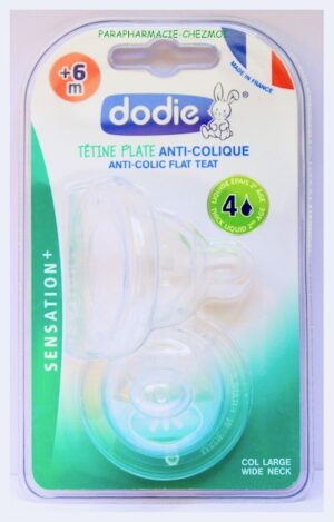 DODIE TETINE PLATE COL LARGE SILICONE DEUXIÈME ÂGE DEBIT 4