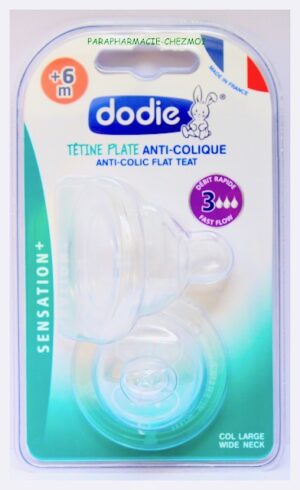 DODIE TETINE PLATE COL LARGE SILICONE DEUXIÈME ÂGE DEBIT 3