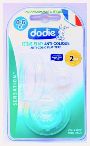 DODIE TETINE PLATE COL LARGE SILICONE PREMIER ÂGE DEBIT 2