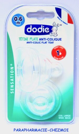 DODIE TETINE PLATE COL LARGE SILICONE PREMIER ÂGE DEBIT 1