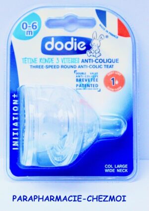 DODIE TÉTINE ANTI-COLIQUE SILICONE 0-6 MOIS DEBIT 1