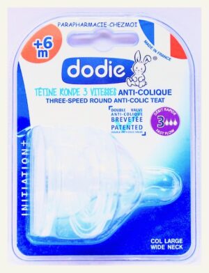 DODIE TÉTINE ANTI-COLIQUE SILICONE + 6 MOIS DEBIT 3