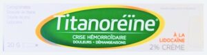 TITANORÉÏNE À LA LIDOCAÏNE 2% CRÈME