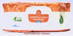 GIFRER LINGETTES NETTOYANTES À L'HUILE D'OLIVE VIERGE