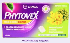 UPSA PHYTOVEX MAUX DE GORGE INTENSES PASTILLES