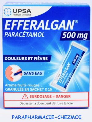EFFERALGAN  500 MG  FRUITS ROUGES SACHETS